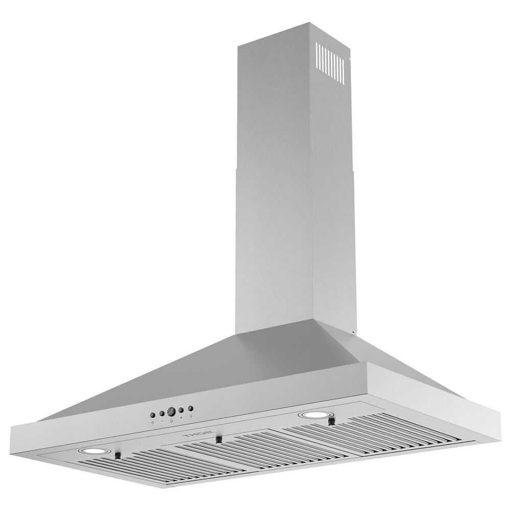 Thor Kitchen 36" Wall Mount Chimney Range Hood with 350 CFM in Stainless Steel, , large