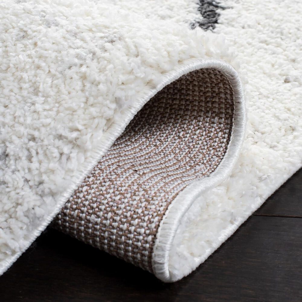 Safavieh August Shag 8&#39; x 10&#39; Ivory and Dark Grey Area Rug, , large