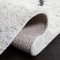 Safavieh August Shag 8" x 10" Ivory and Dark Grey Area Rug, , large