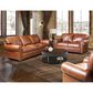 USA Premium Leather Accent Chair in Saddle Glove, , large