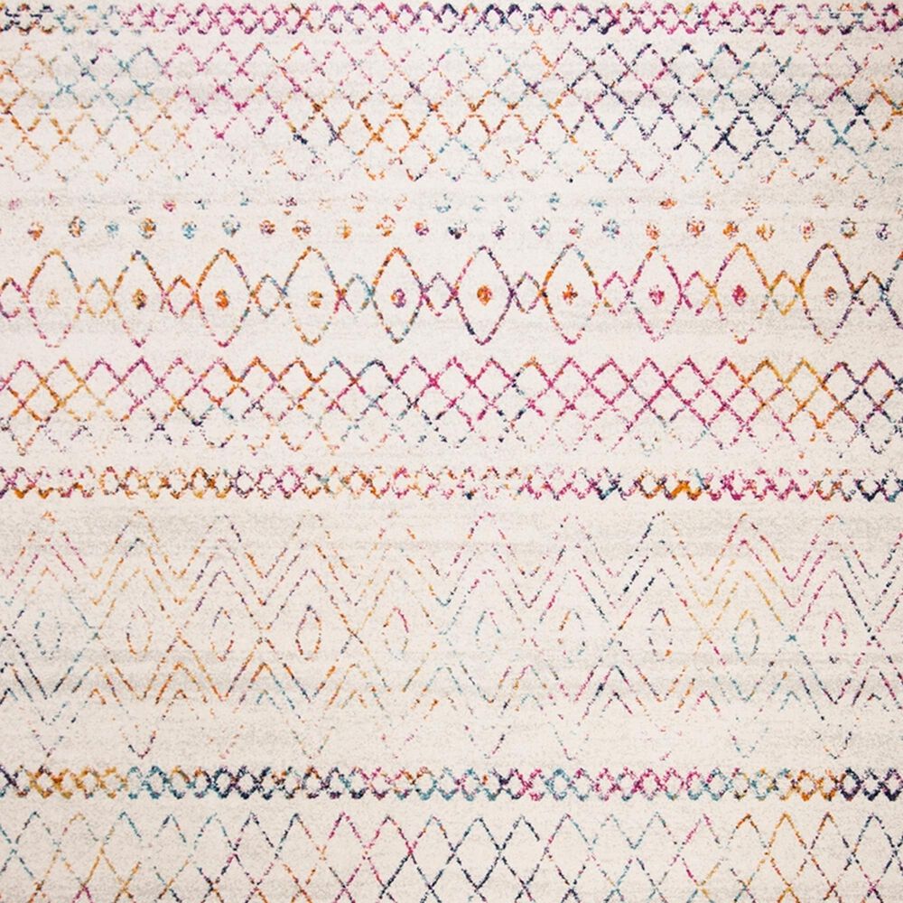 Safavieh Madison MAD798A 2&#39;3&quot; x 4&#39; Ivory and Fuchsia Scatter Rug, , large