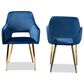 Baxton Studio Germaine Arm Chair in Gold (Set of 2), , large