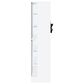 Pacific Landing Cabra Display Case Curio Cabinet in White High Gloss and Clear, , large