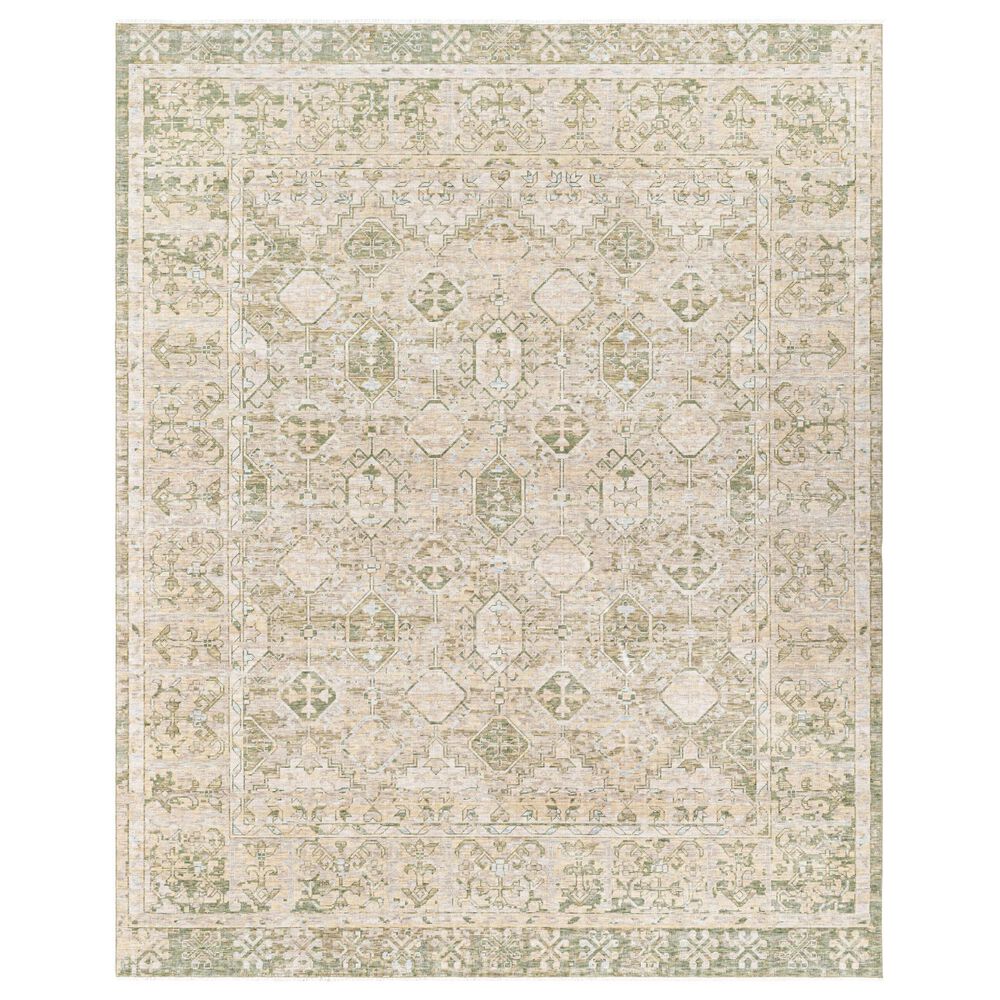 Surya Once Upon a Time Tan, Olive, Light Olive, Light Gray and Pale Blue 8"10" x 11"10" Area Rug, , large