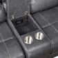 Steve Silver Keily Manual Reclining Loveseat in Dove Grey, , large