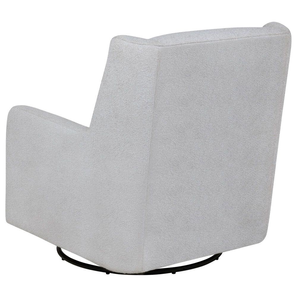 Coaster Serra Swivel Glider Chair in Dove Grey, , large