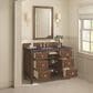 James Martin Vanities Lorelai 48" Single Vanity in Mid-Century Walnut with 3 cm Charcoal Soapstone Quartz Top, , large