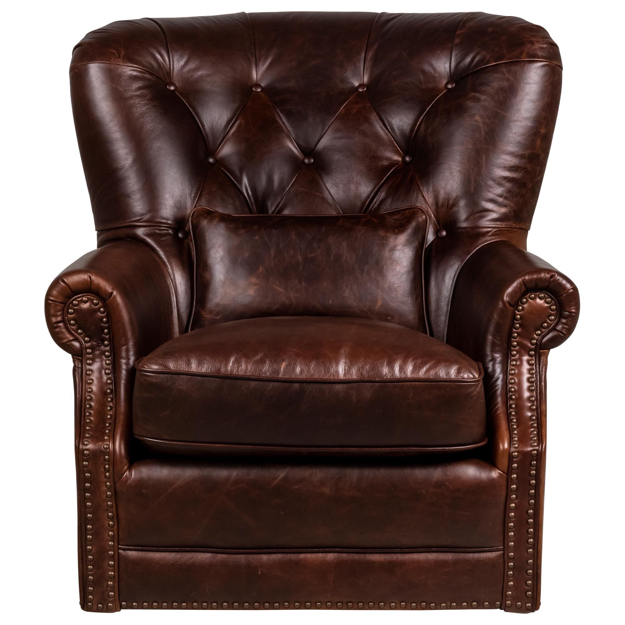 Chocolate swivel chair sales