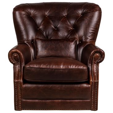 Sienna Designs Leather Swivel Chair in Havana Chocolate, , large
