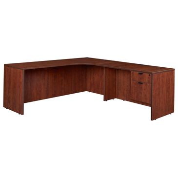 Regency Global Sourcing Legacy LLDCRSP712447CH 71" Single Pedestal Right Corner Credenza in Cherry, , large