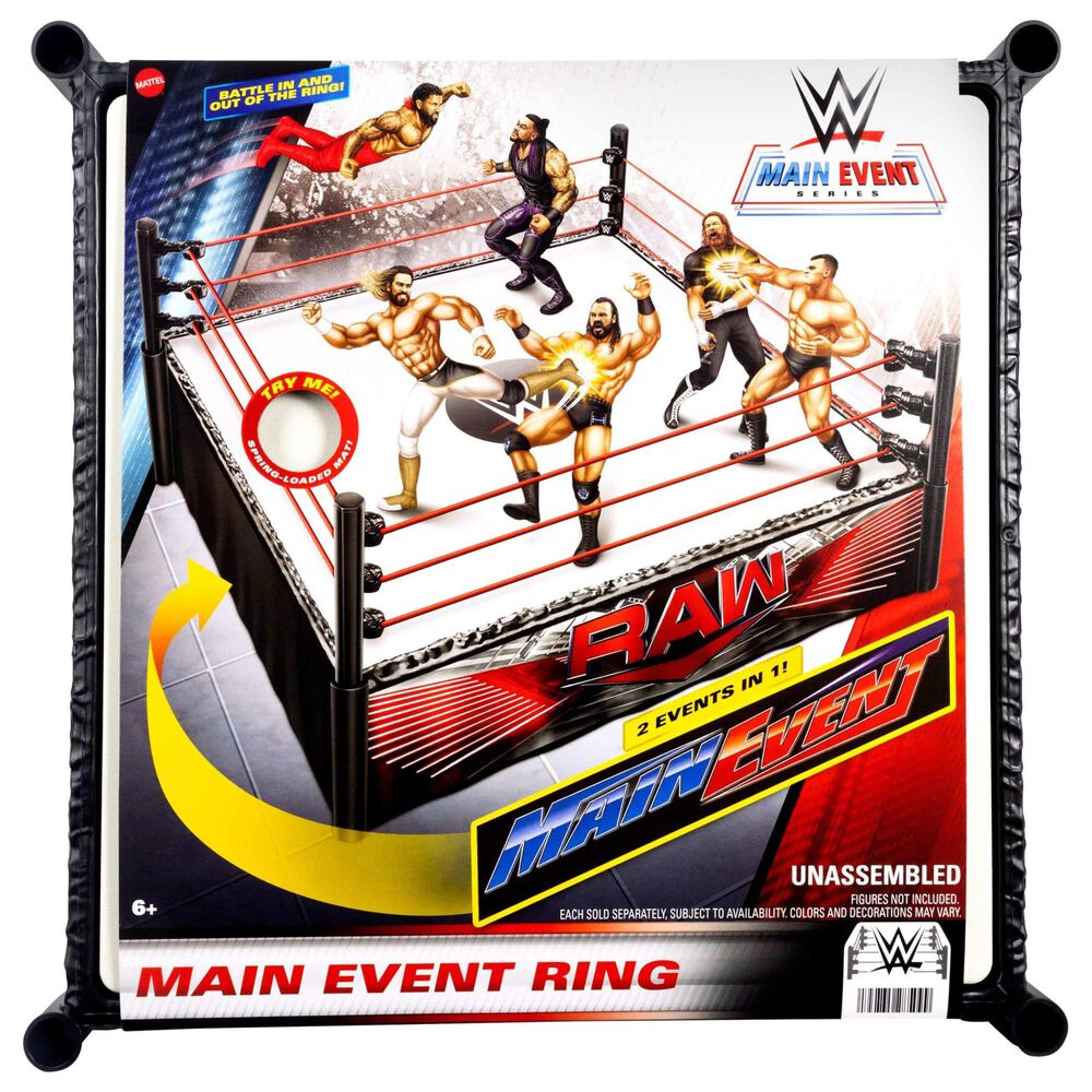 Mattel WWE Superstar Ring Playset with Accessories in Multicolor, , large