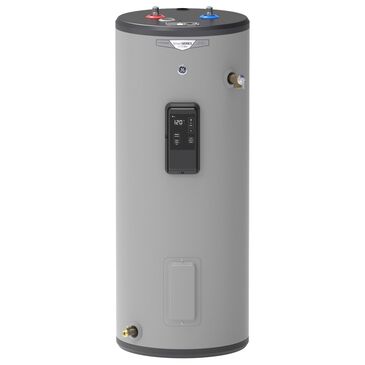 GE Appliances 30-Gallon Smart Tall Electric Water Heater with Anode Sensing in Gray, , large