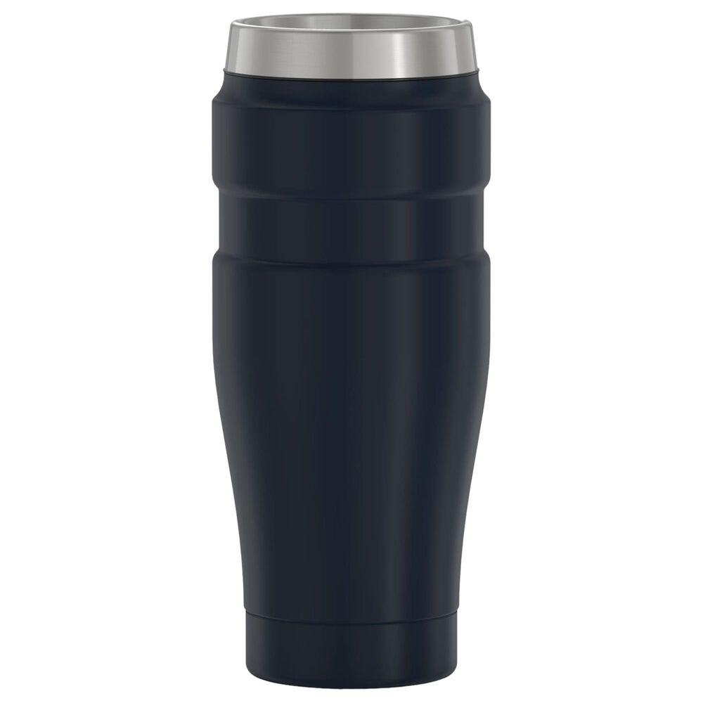 Thermos 16 Oz Vacuum Insulated Desk Mug, Matte Blue 