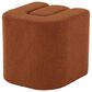 Maple and Jade 18" Boucle Accent Ottoman in Copper, , large