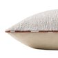 Loloi Elara 22" Square Throw Pillow in White, Chestnut and Beige, , large