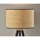 Adesso Jackson Table Lamp in Black and Antique Brass, , large
