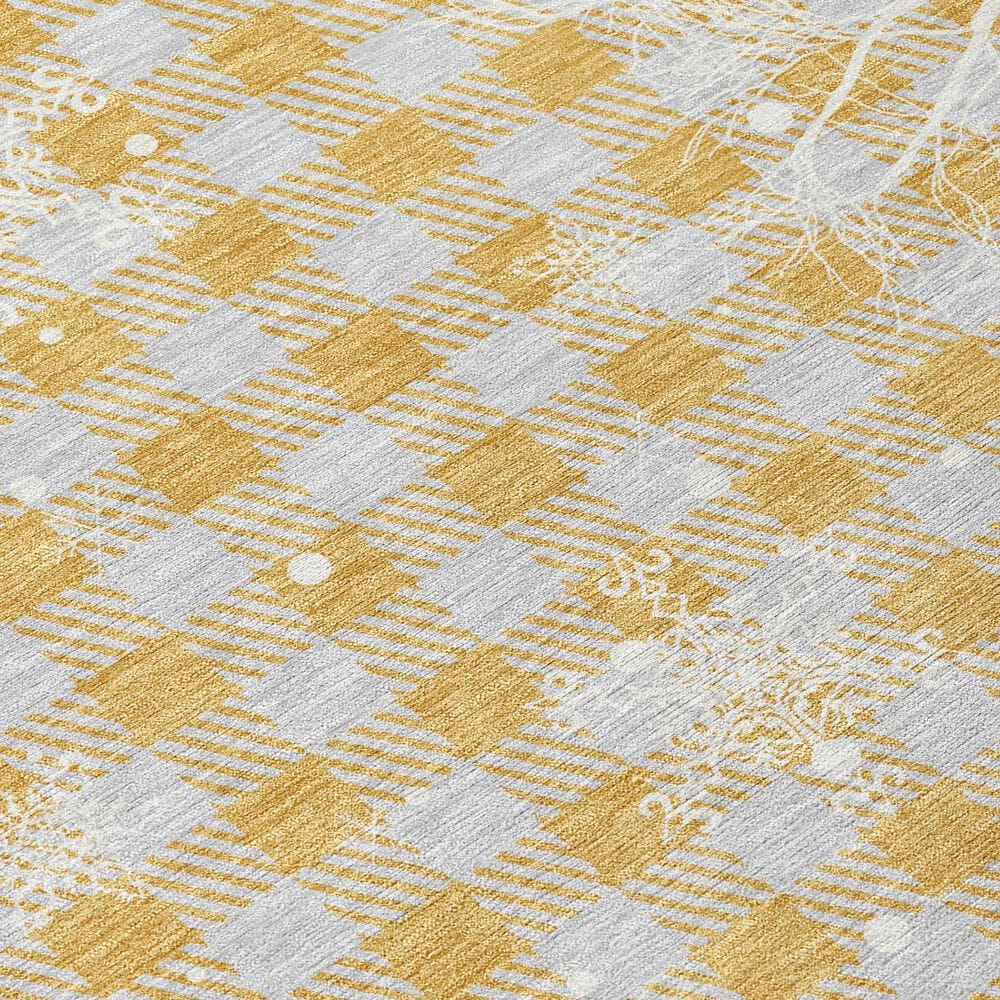 Dalyn Rug Company Wonderland WN32 2&#39;3&quot; x 7&#39;6&quot; Gold Indoor/Outdoor Runner, , large