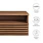 Modway Render 1 Drawer  and Shelf Wall Mount Nightstand in Walnut, , large