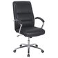 Global Seating High-Back Executive Chair with Chrome Base in Onyx Black, , large