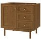 James Martin Laurent 36" Single Bathroom Vanity in Honey Oak with 3 cm Eternal Jasmine Pearl Silestone Top and Rectangular Sink, , large