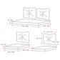 CorLiving Cascade 7-Piece Patio Replacement Cushion Set in Medium Grey, , large