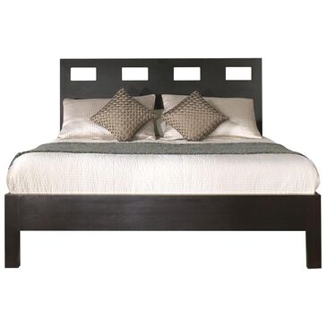 Living Essentials Nevis Queen Platform Bed in Espresso, , large