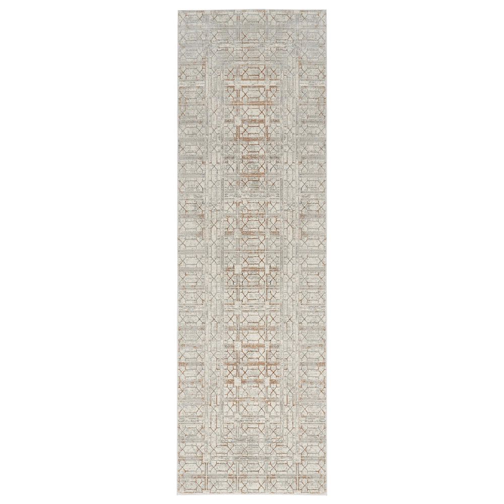 Nourison Desire Ivory and Beige 2"3" x 7"6" Runner, , large