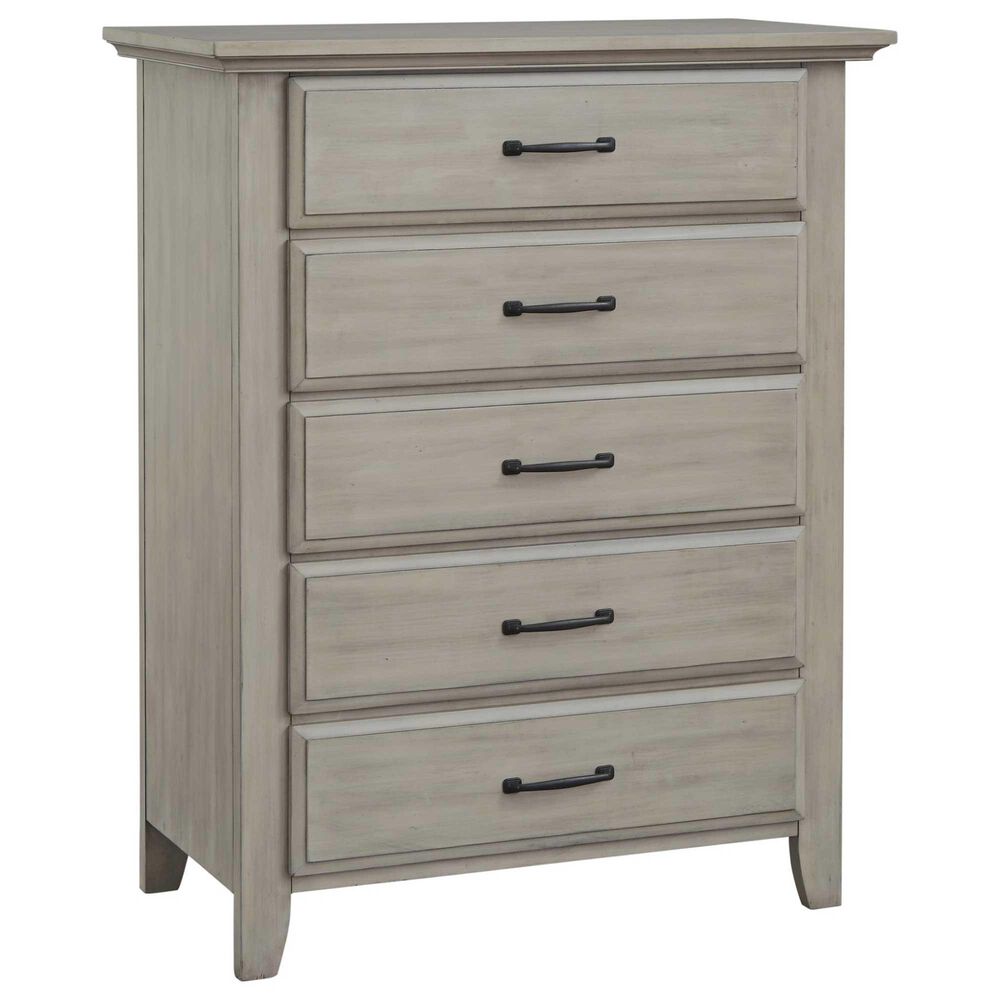 Oxford Baby Chandler 5-Drawer Chest in Stone Wash, , large