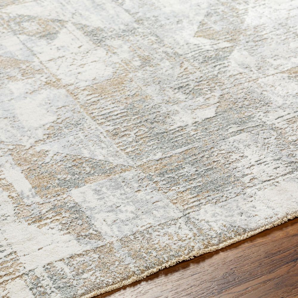 Surya Brunswick 6'7" x 9'6" Cream, Light Slate, Blue, Olive, Seafoam and Taupe Area Rug, , large