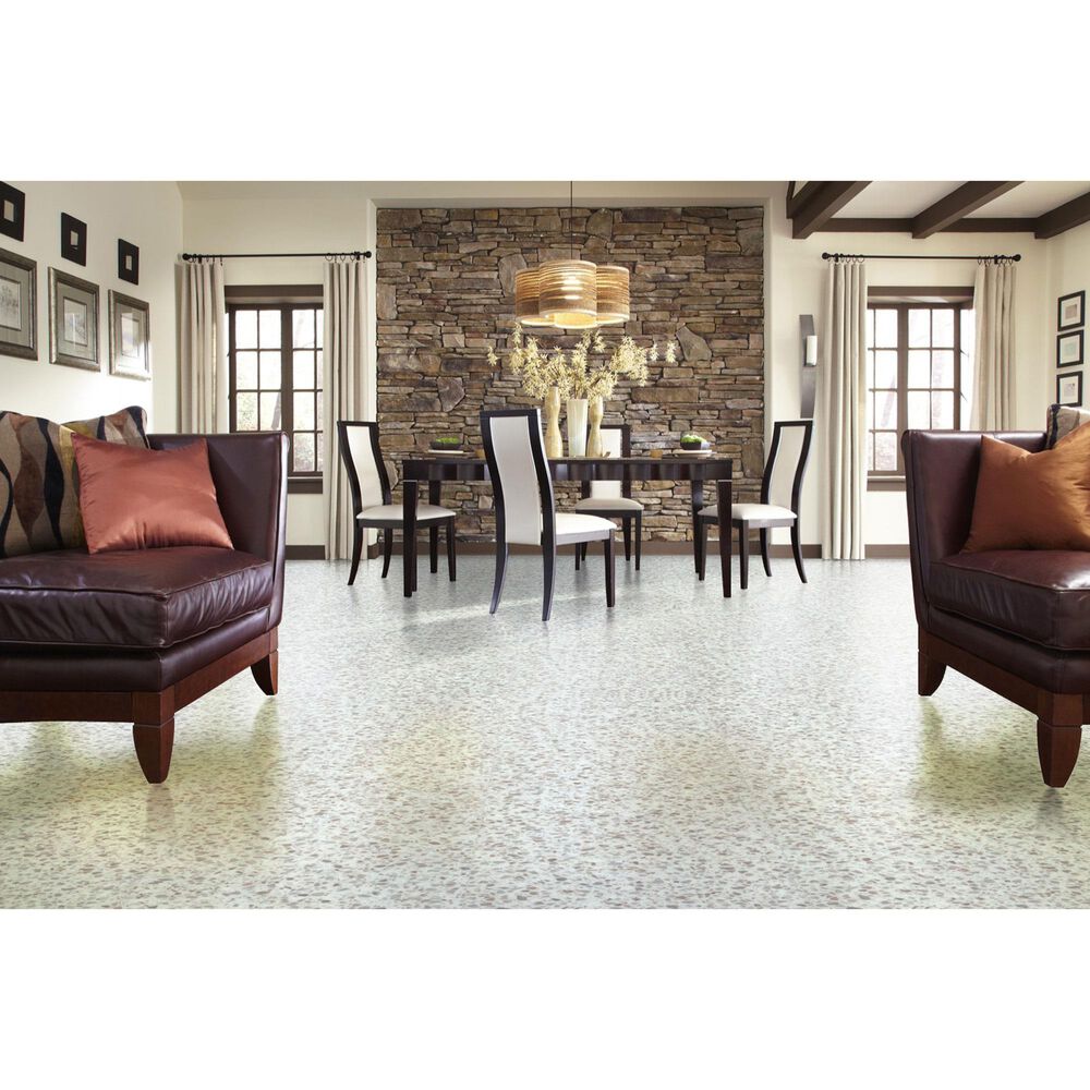 Happy Feet International Quarry Tile Terrazzo 18" x 36" Luxury Vinyl Tile, , large