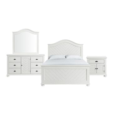Mayberry Hill Kona 4 Piece Full Bedroom Set in White, , large