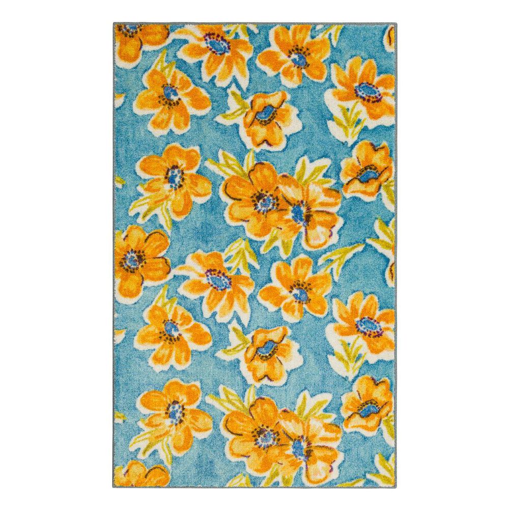 Mohawk Orange Blossom 2" x 4" Orange Area Rug , , large