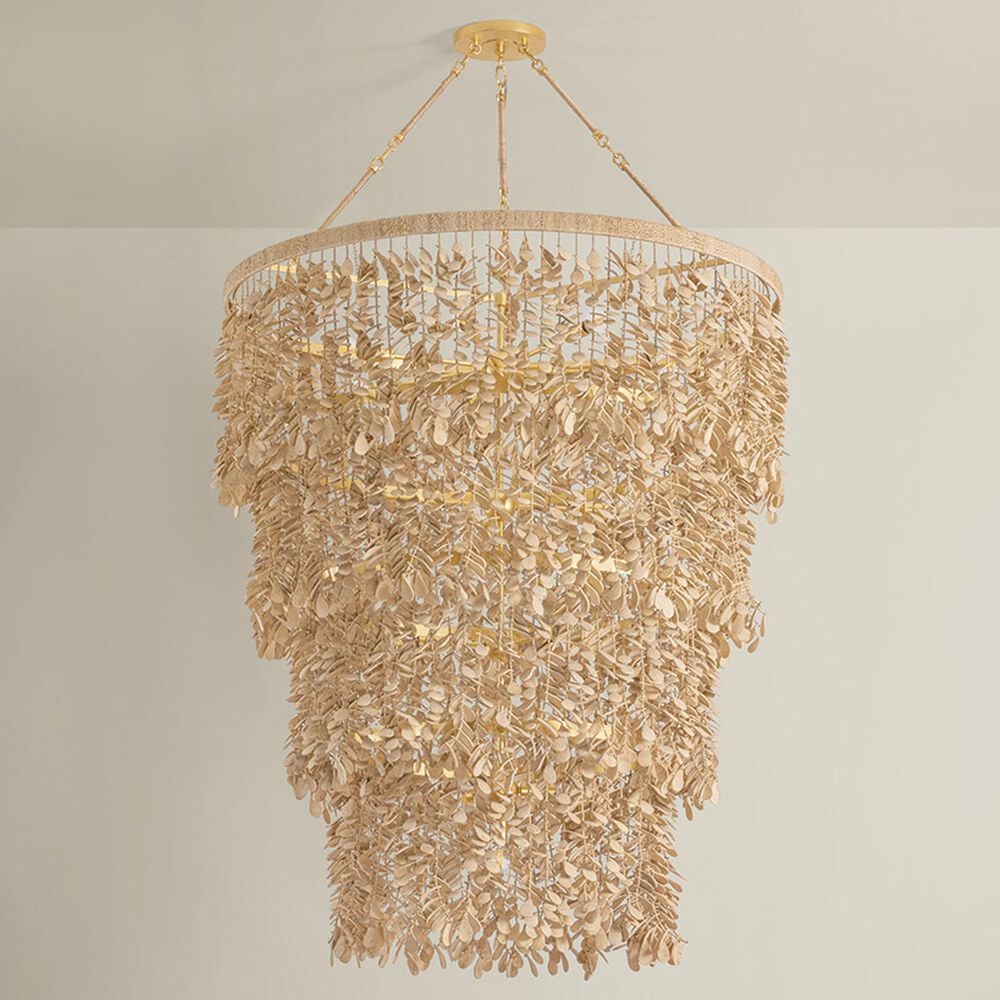 Troy Lighting Naxos 18-Light Chandelier in Vintage Gold Leaf, , large