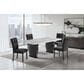 Modern Market 5-Piece Rectangular Dining Set in Black and Grey, , large