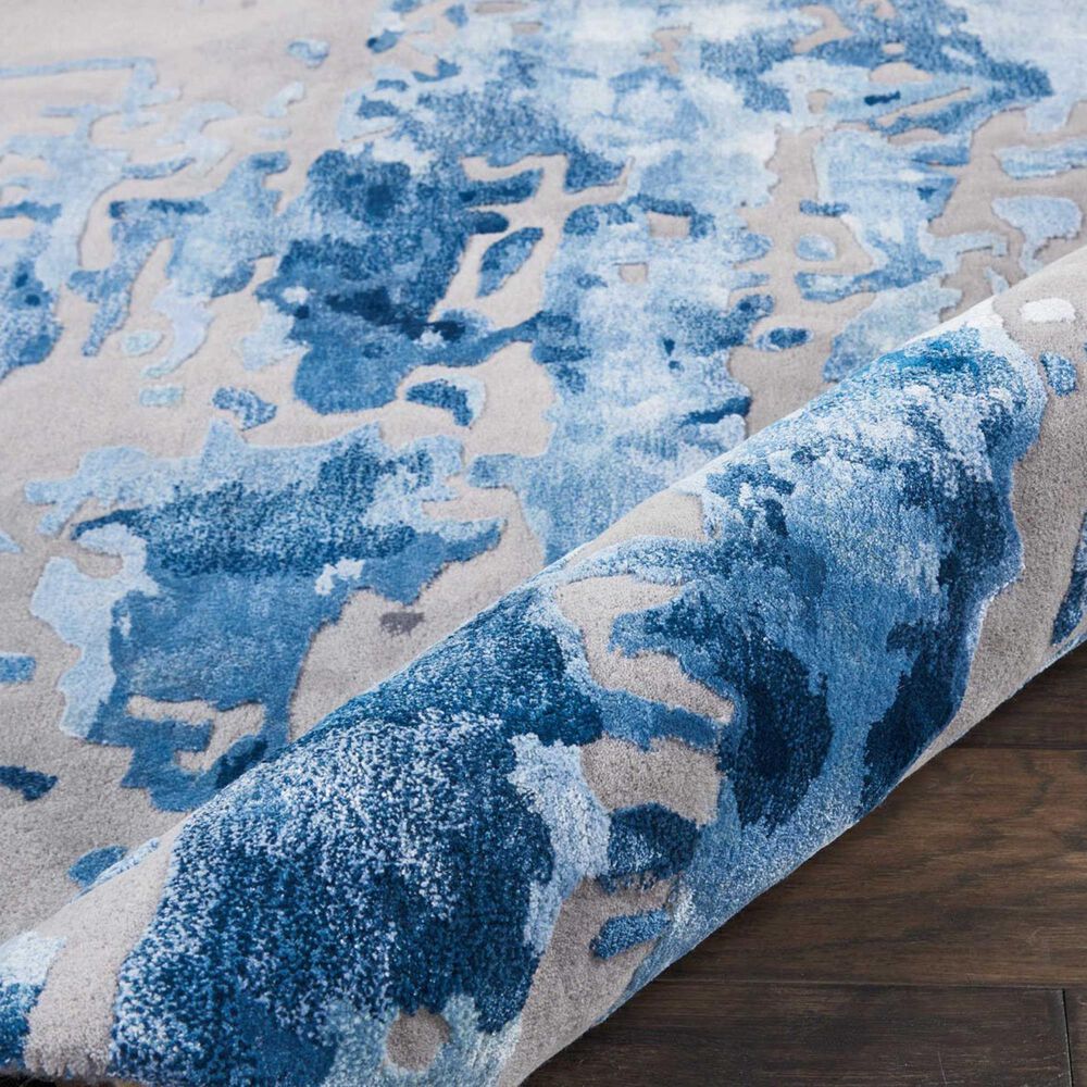 Nourison Prismatic PRS10 3&#39;9&quot; x 5&#39;9&quot; Blue and Grey Area Rug, , large