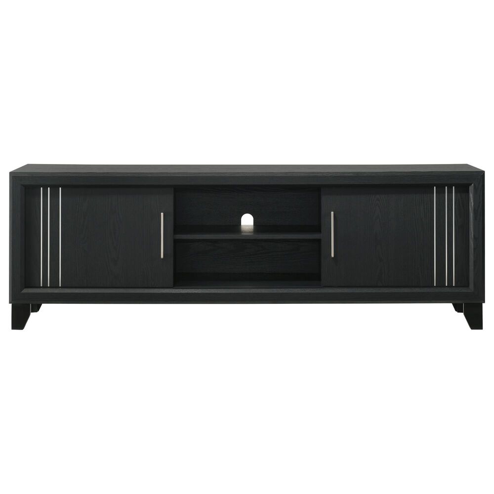 Crown Mark Charlie 71" TV Stand in Charcoal, , large
