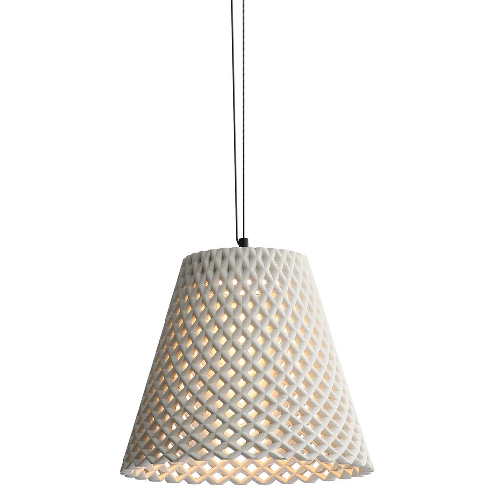 Golden Lighting Clarus 14" 1-Light LED Pendant in White Sandstone, , large