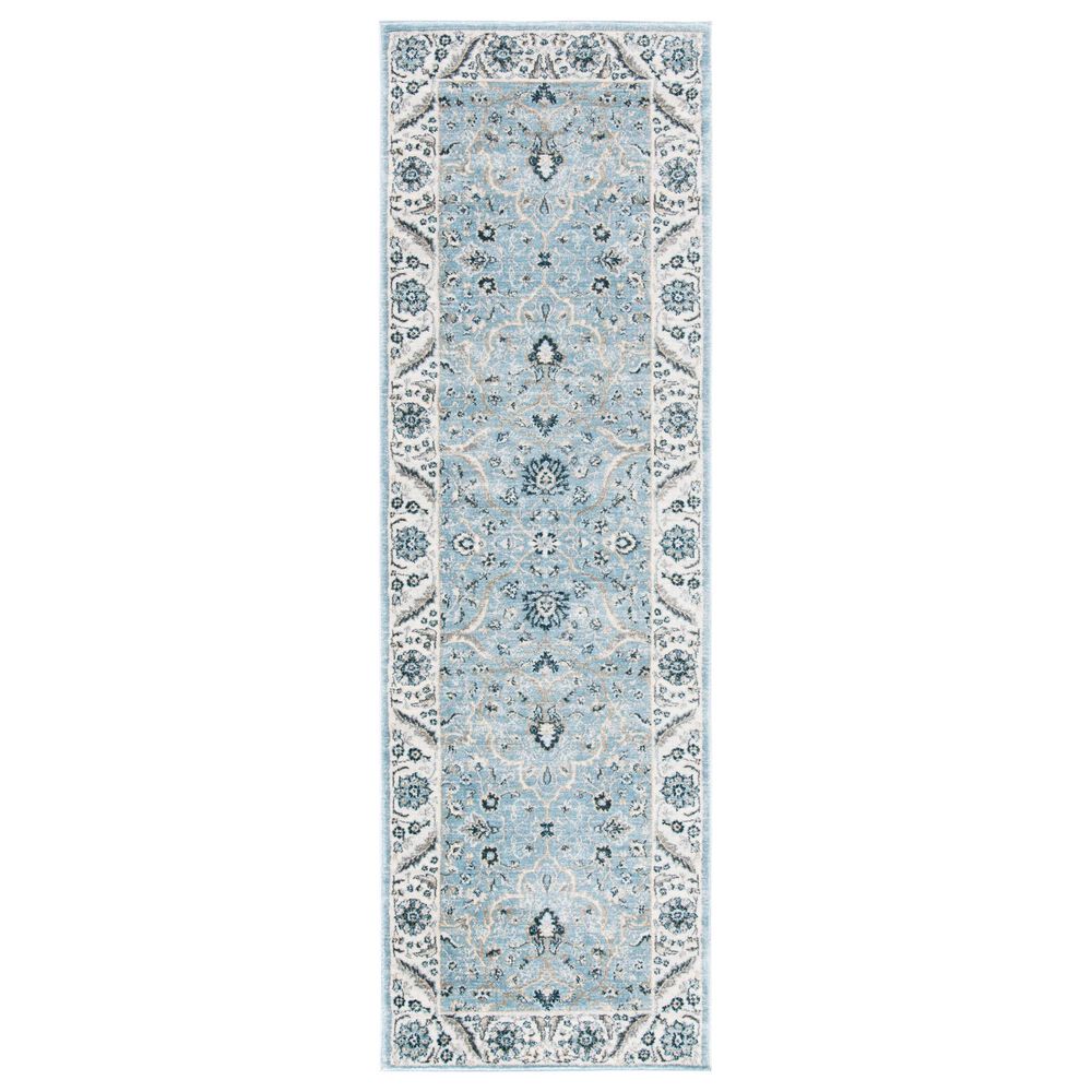 Safavieh Isabella 2"2" x 7" Light Blue and Cream Runner, , large