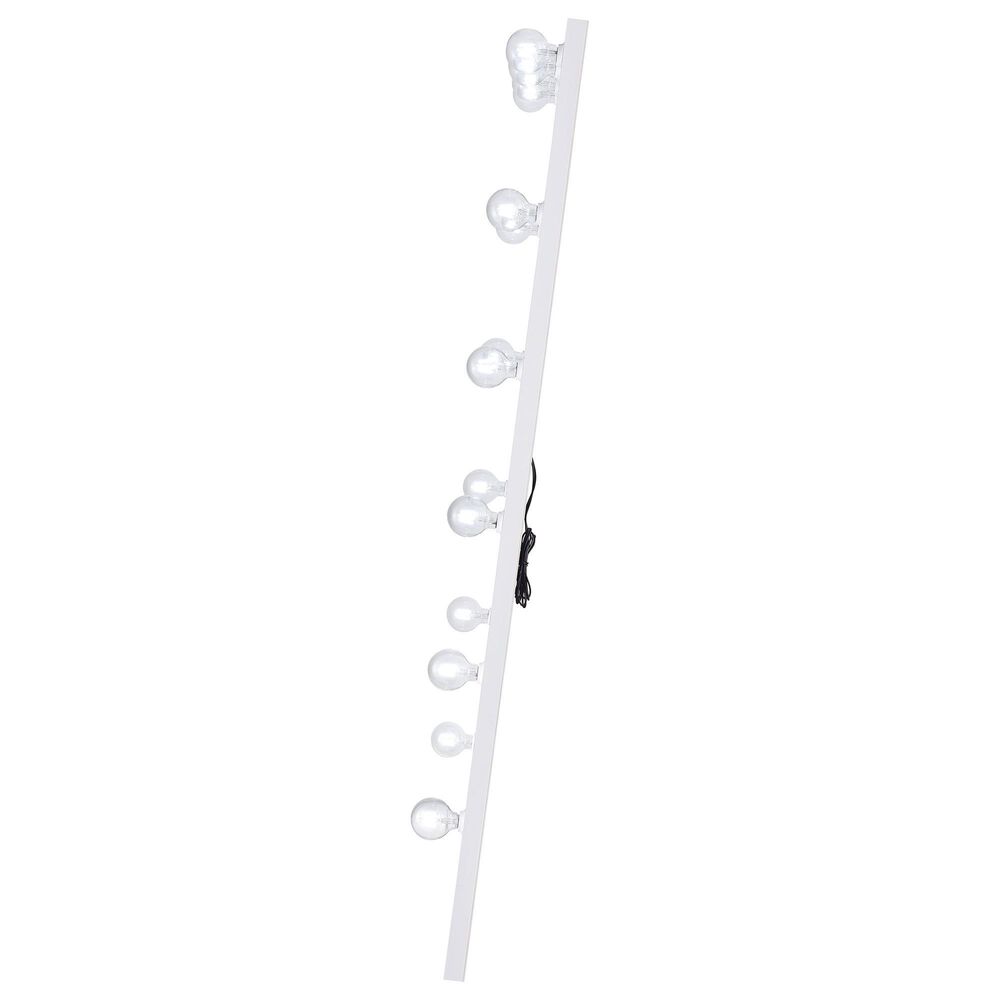 Coaster Zayan LED Lighting Floor Mirror in White Gloss &#40;Box 1&#41;, , large