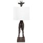 Creative Coop Serengeti Giraffe Table Lamp in Distressed Bronze, , large