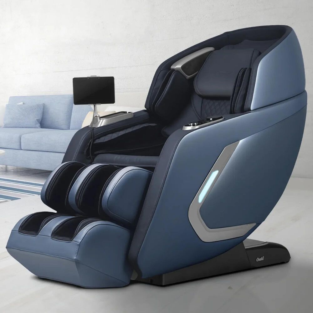 Osaki Bravo Duo 4D Massage Chair in Blue, , large
