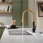 Kohler Tone Pull-Down Kitchen Sink Faucet in Matte Black and Brushed Moderne Brass, , large