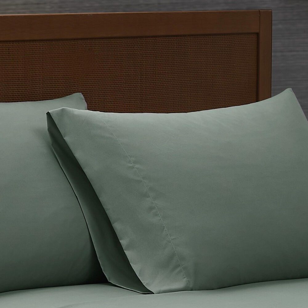 Pem America London Fog Garment Wash 4-Piece King Sheet Set in Green, , large