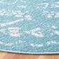 Safavieh Tulum Traditional 6"7" Round Turquoise and Ivory Area Rug, , large