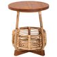 Baxton Studio Derenik Round End Table in Natural and Light Brown, , large