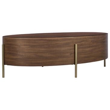 Bernhardt Morrison Cocktail Table in Walnut Brown and Nidda, , large