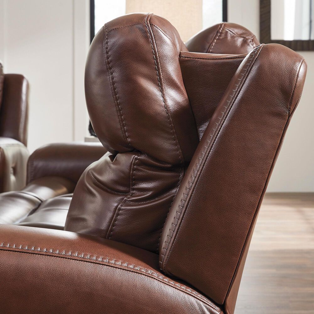 Ashley Next Move Power Reclining Sofa in Mahogany, , large