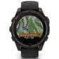 Garmin Fenix 8 Sapphire AMOLED Smartwatch 43mm Carbon Gray DLC Titanium Case with Black and Pebble Gray Silicone Band, , large