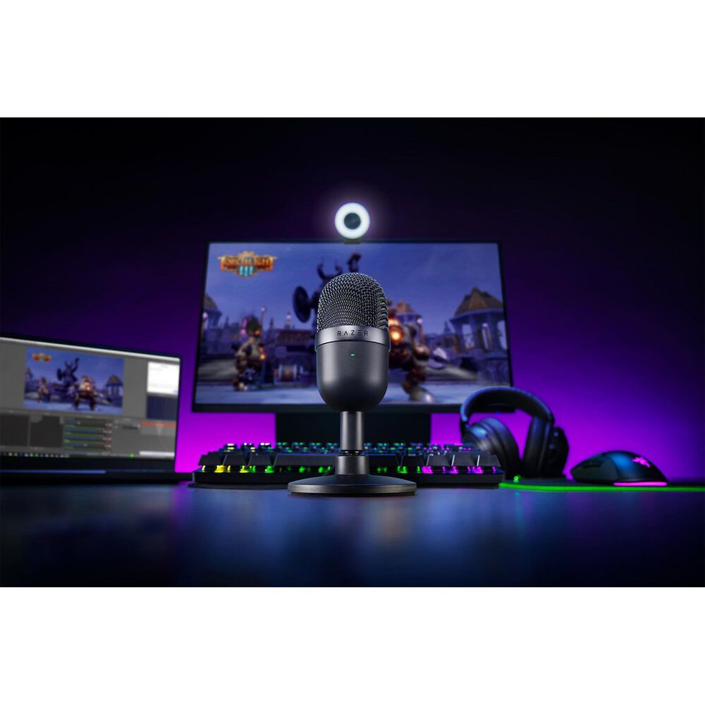 Razer Seiren Mini Wired Ultra-Compact Streaming Microphone in Black, , large