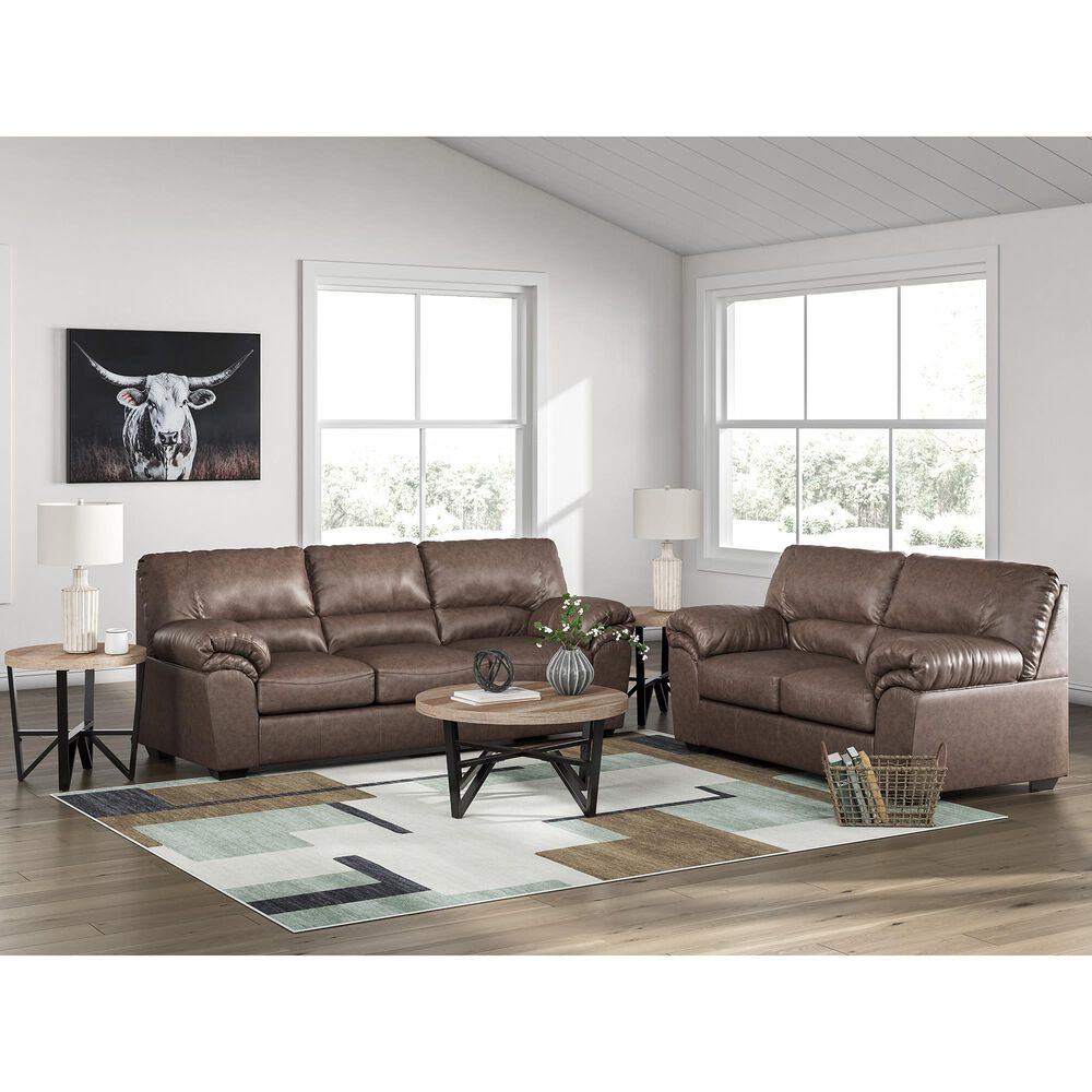 Ashley WillowBend Stationary Sofa in Umber, , large